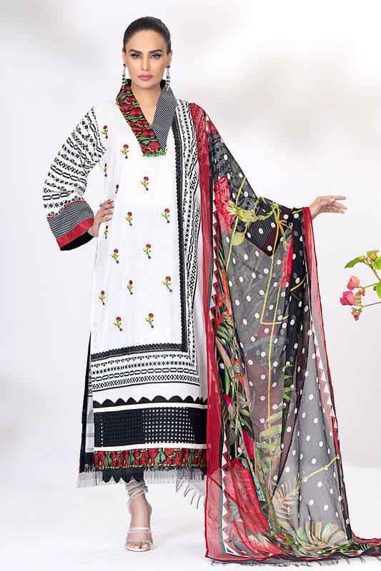 AMIRAH (luxury lawn)-3PC-UNSTITCHED